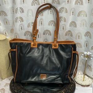 Dooney & Bourke Black and Brown Tote Bag